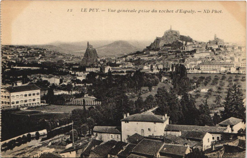 Carte postale ancienne Le Puy - Vue générale