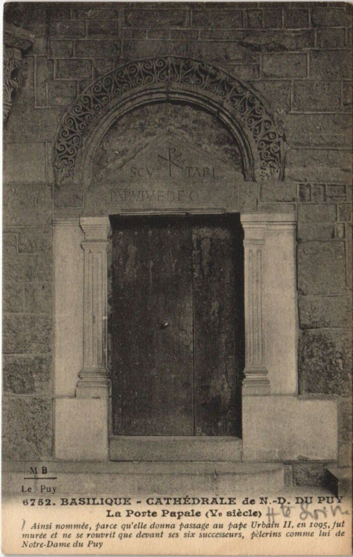 Carte postale ancienne Le Puy - Basilique CathédralE