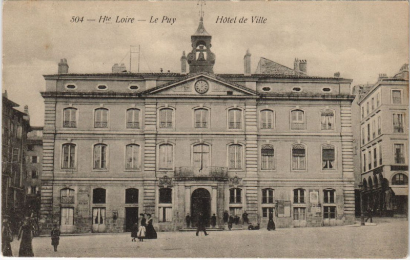 Carte postale ancienne Le Puy - Hotel de ville