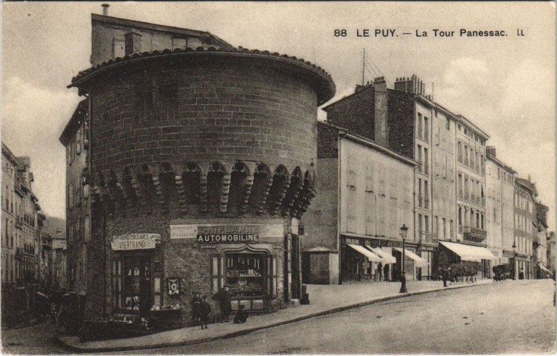 Carte postale ancienne Le Puy - La tour panessac
