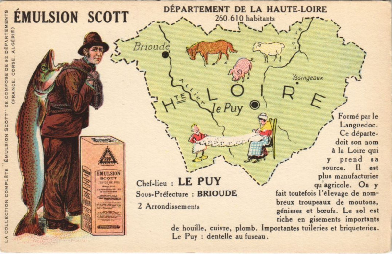 Carte postale ancienne Le Puy - Brioude à Brioude