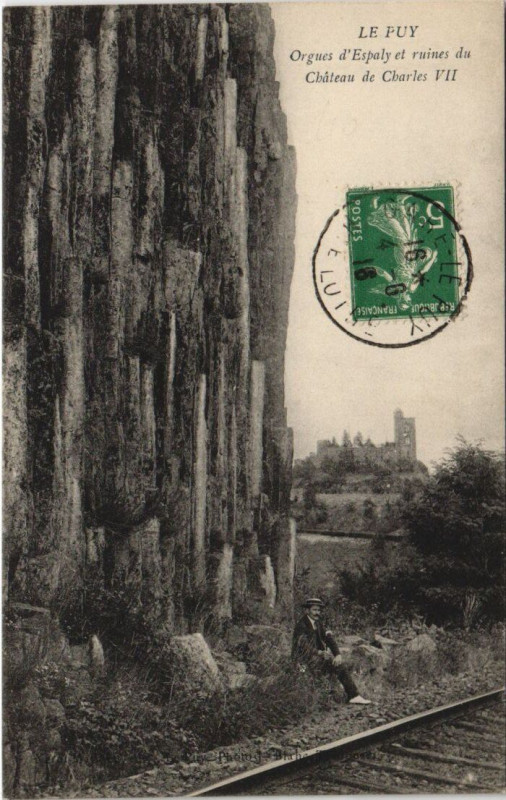 Carte postale ancienne Le Puy - Orgues d'Espaly