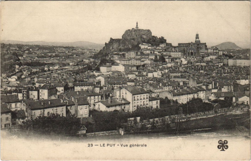 Carte postale ancienne Le Puy - Vue générale