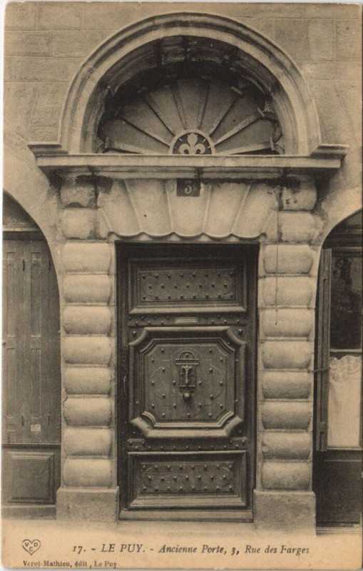 Carte postale ancienne Le Puy - Ancienne porte