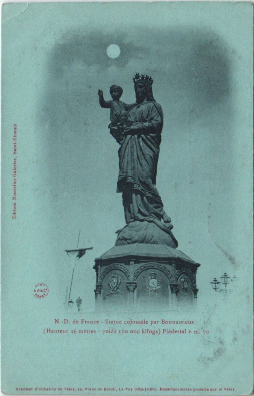 Carte postale ancienne De france - Statue colossale