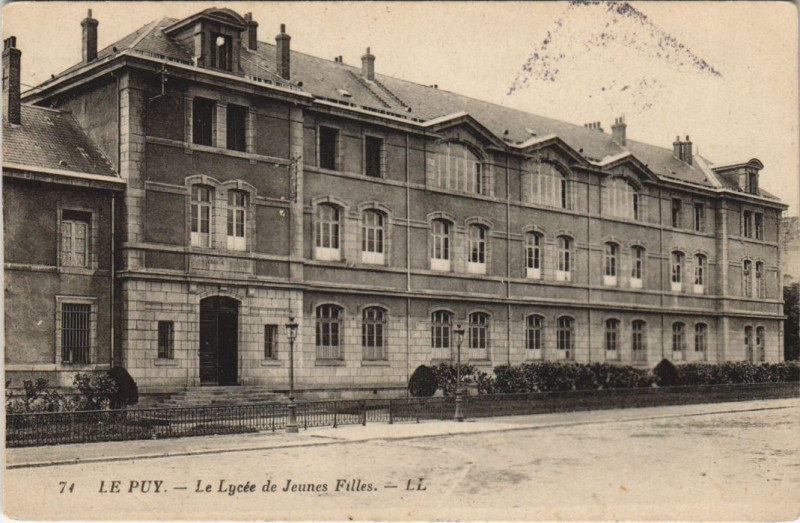 Carte postale ancienne Le Puy - Le lycée de jeunes filles