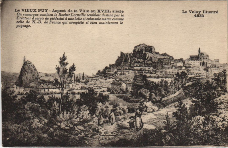 Carte postale ancienne Le Puy - Aspect de la ville