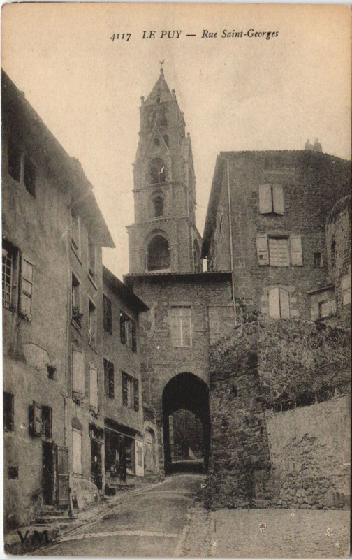 Carte postale ancienne Le Puy - Rue Saint-Georges