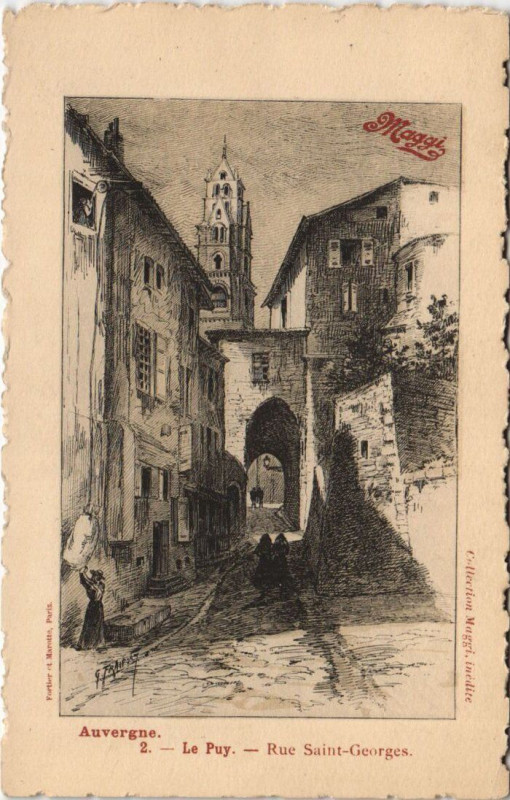 Carte postale ancienne Le Puy - Rue Saint-Georges
