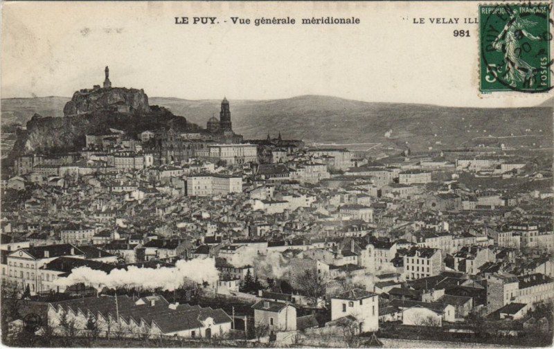 Carte postale ancienne Le Puy - Vue générale