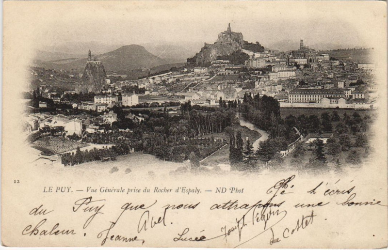 Carte postale ancienne Le Puy - Vue générale