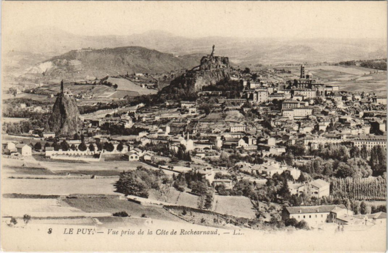 Carte postale ancienne Le Puy - Vue Prise