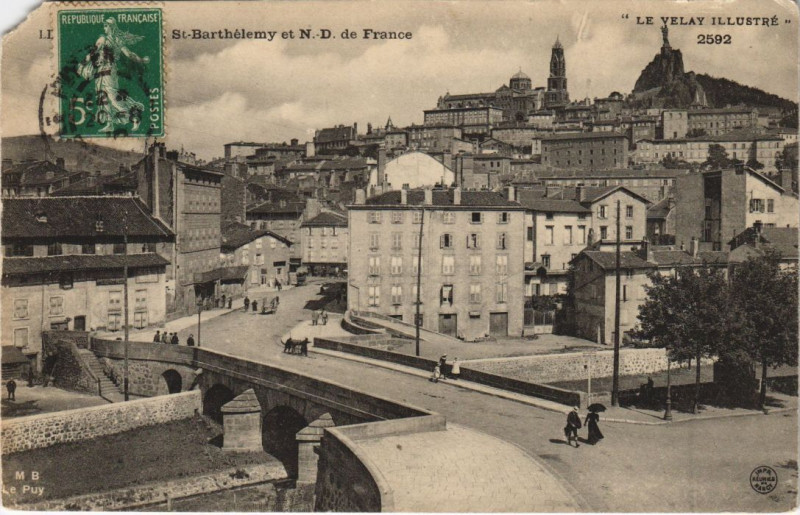 Carte postale ancienne Le Puy - Saint-barthelemy