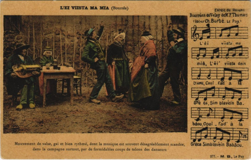 Carte postale ancienne L'Ei Viista Ma Mia