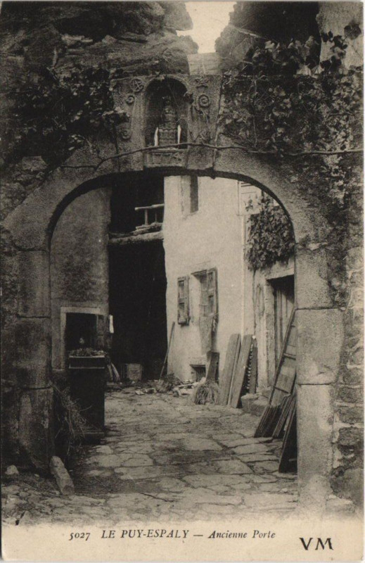 Carte postale ancienne Le Puy - Espaly - Ancienne porte