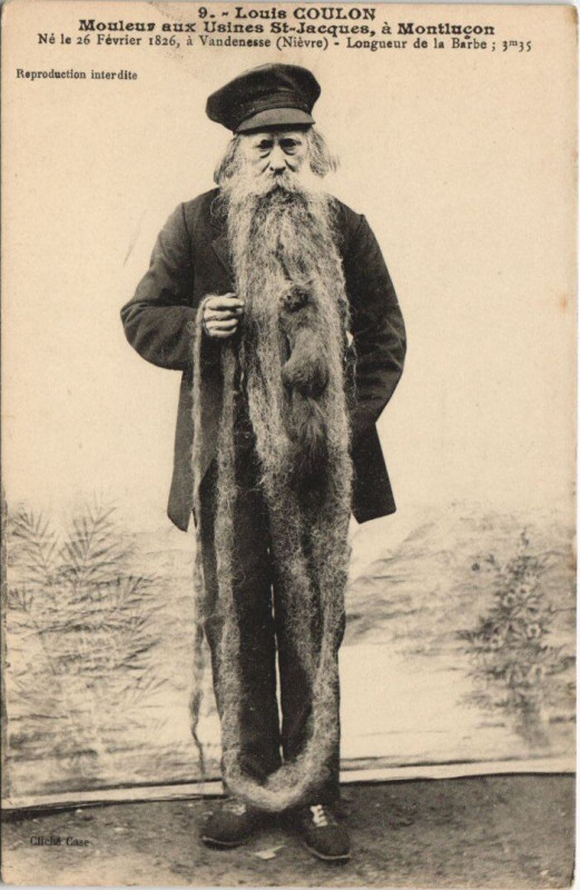 Carte postale ancienne Montlucon Louis Coulon Mouleur Beard France