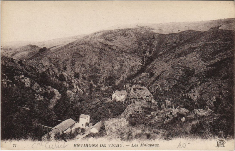 Carte postale ancienne Les Malavaux à Vaux