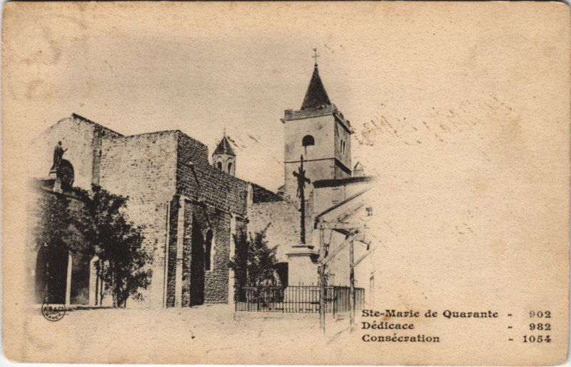 Carte postale ancienne Sainte-Marie de Quarante
