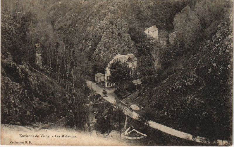 Carte postale ancienne Les Malavaux à Vaux