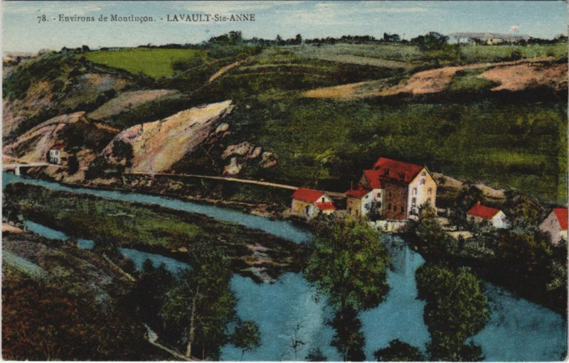 Carte postale ancienne Lavault-Sainte-Anne à Lavault-Sainte-Anne