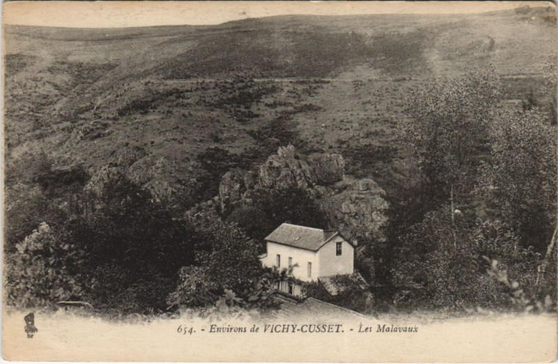 Carte postale ancienne Les Malavaux à Vaux