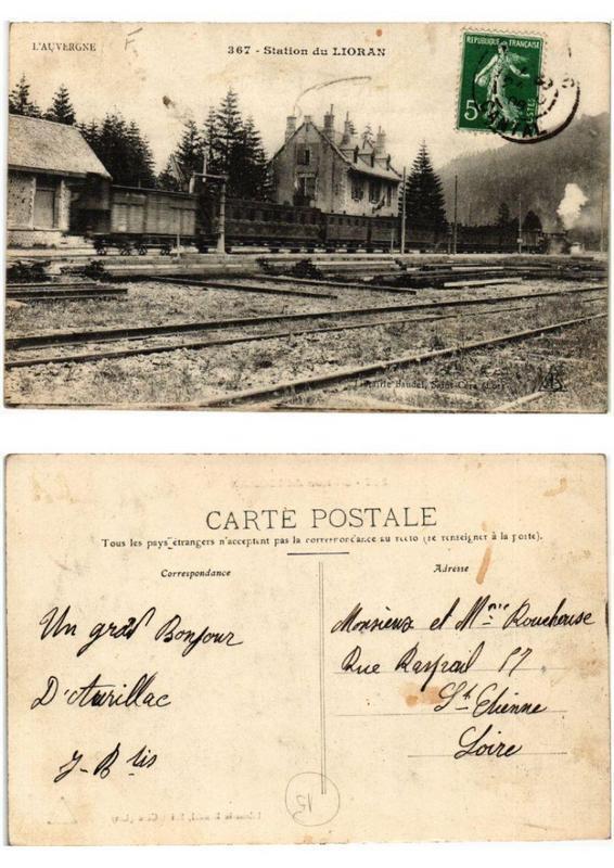 Carte postale ancienne Station du Lioran 367 l'Auvergne