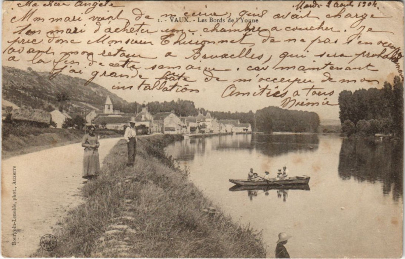 Carte postale ancienne Vaux Les Bords de l'Yonne