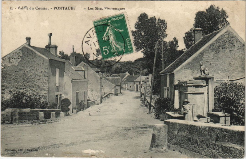 Carte postale ancienne Pontaubert à Pontaubert