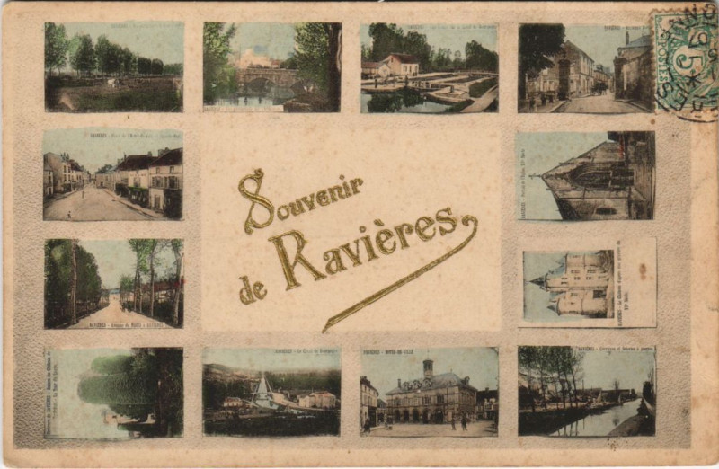 Carte postale ancienne Souvenir Ravieres