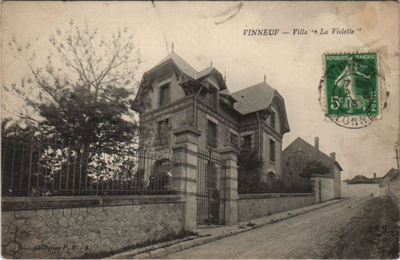 Carte postale ancienne Vinneuf Villa La Violette à Vinneuf
