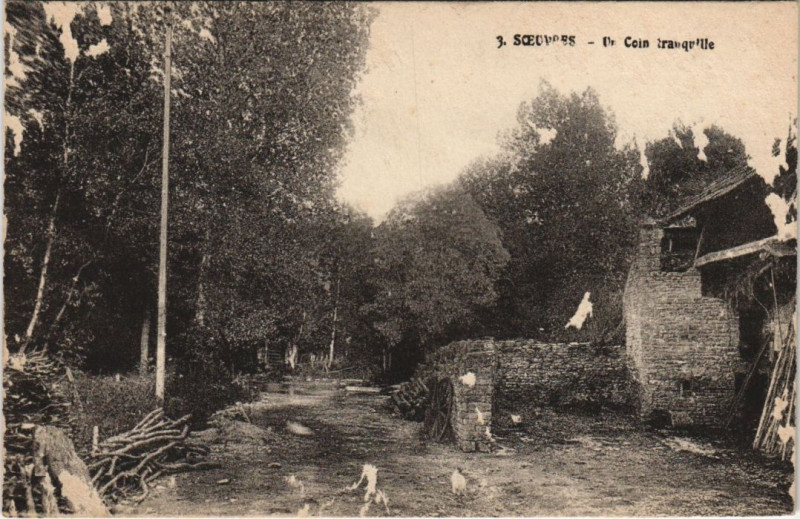 Carte postale ancienne Soeuvres Un coin tranquille