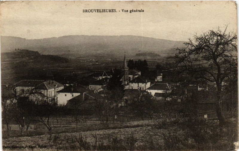 Carte postale ancienne Brouvelieures vue générale à Brouvelieures