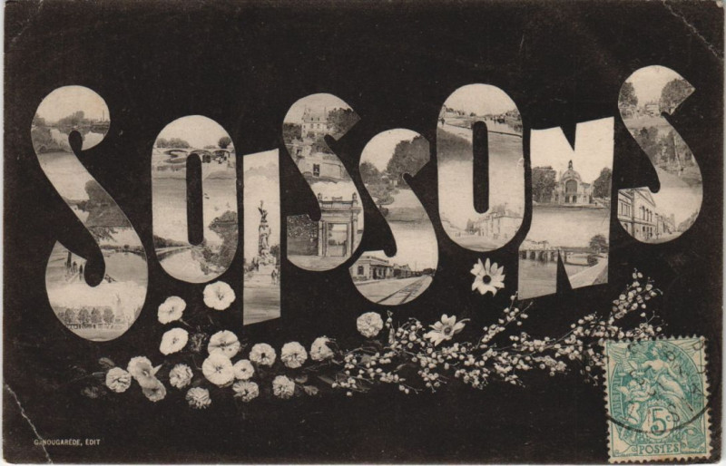Carte postale ancienne Soissons à Soissons