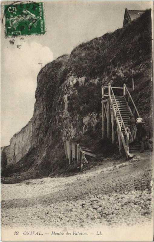 Carte postale ancienne Onival Montee des Falaises