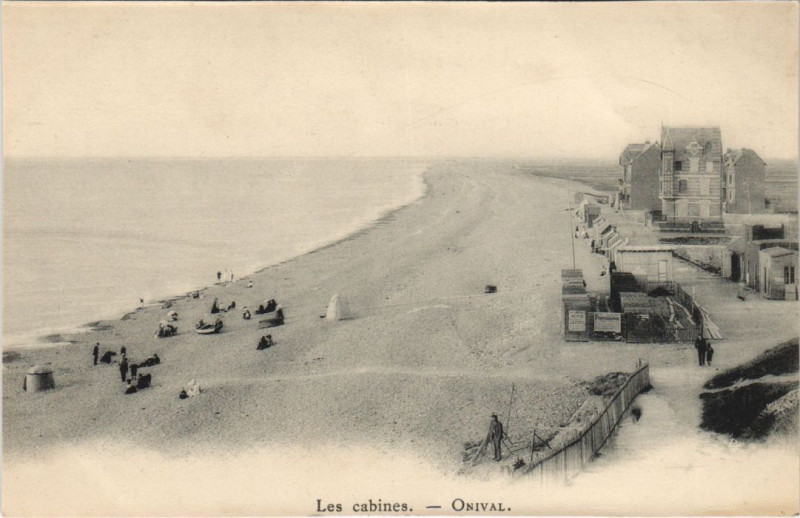 Carte postale ancienne Onival Les Cabines