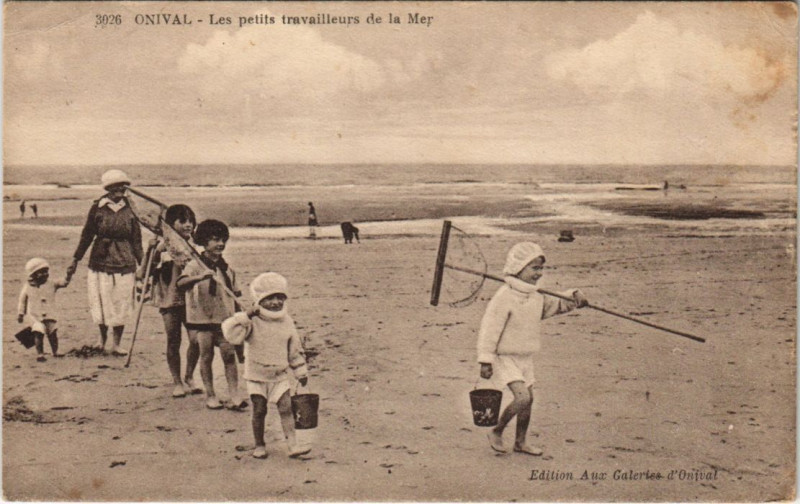 Carte postale ancienne Onival les petits travailleurs de la Mer