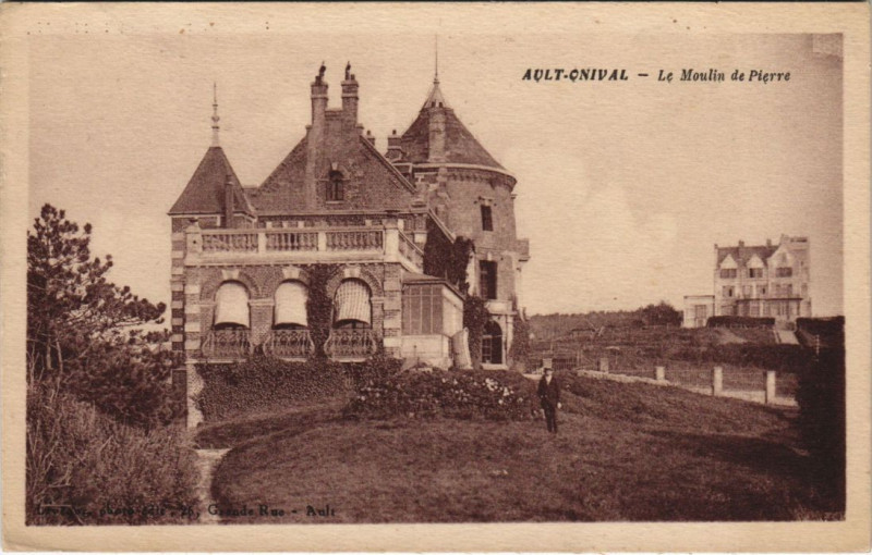 Carte postale ancienne Ault Moulin de Pierre à Ault