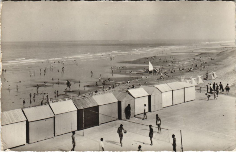 Carte postale ancienne Onival La terrasse des Cabines