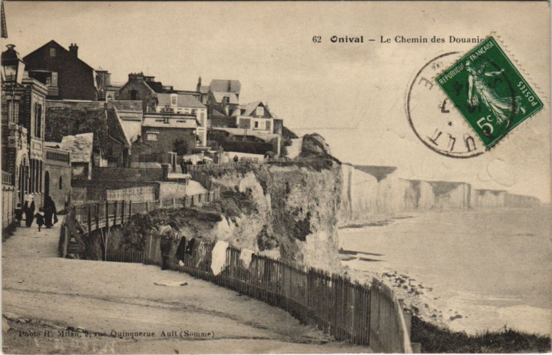 Carte postale ancienne Onival Chemin des Douaniers