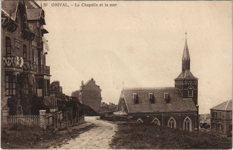 Carte postale ancienne Onival La Chapelle et la mer