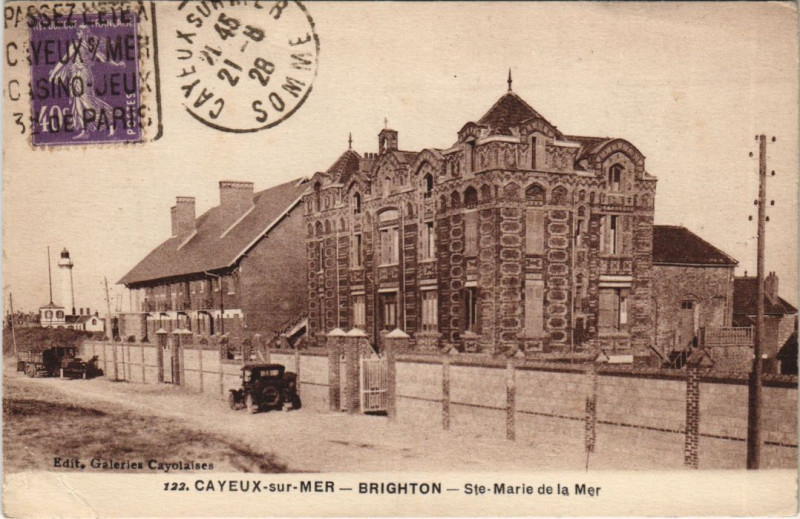 Carte postale ancienne Cayeux-Sur-Mer Brighton Sainte-marie de la mer à Cayeux-sur-Mer
