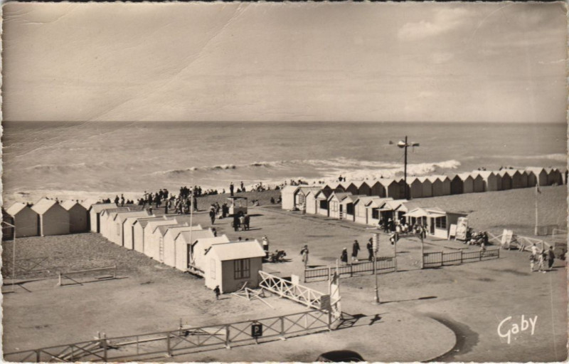 Carte postale ancienne Cayeux-Sur-Mer La Plage à Cayeux-sur-Mer