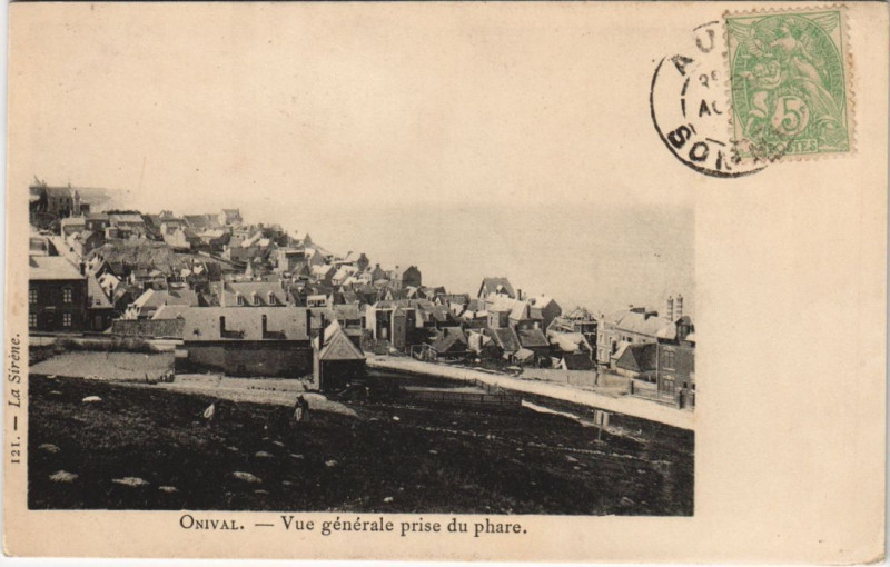 Carte postale ancienne Onival Vue generale prise du Phare