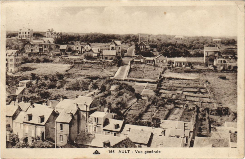 Carte postale ancienne Ault Vue generale à Ault