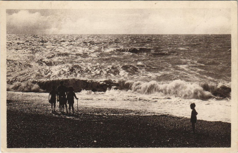 Carte postale ancienne Cayeux-Sur-Mer La Plage à Cayeux-sur-Mer
