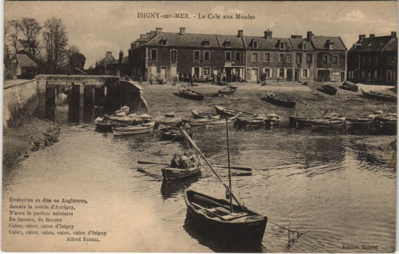 Carte postale ancienne Isigny-sur-Mer La Cale aux Moules à Isigny-sur-Mer