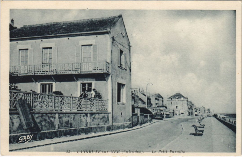 Carte postale ancienne Langrune-sur-Mer Le Petit Paradis à Langrune-sur-Mer