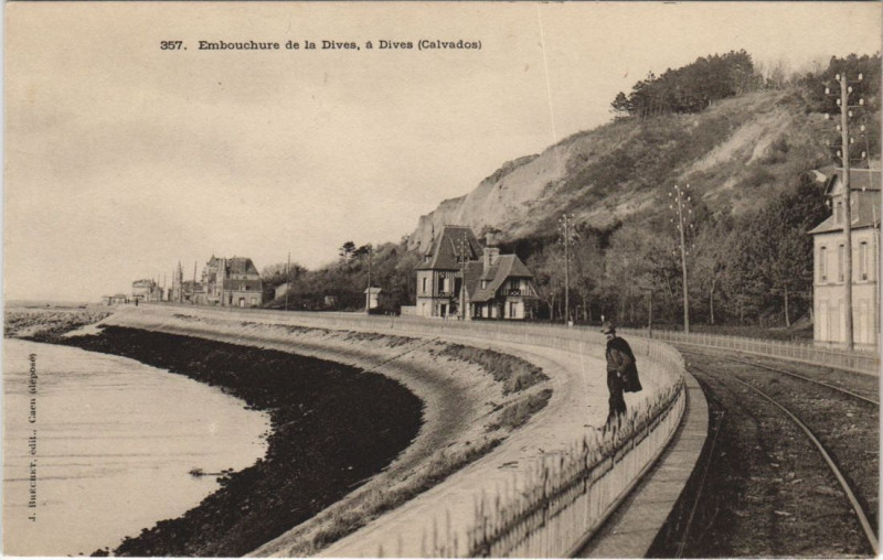 Carte postale ancienne Dives Embouchure de la Dives
