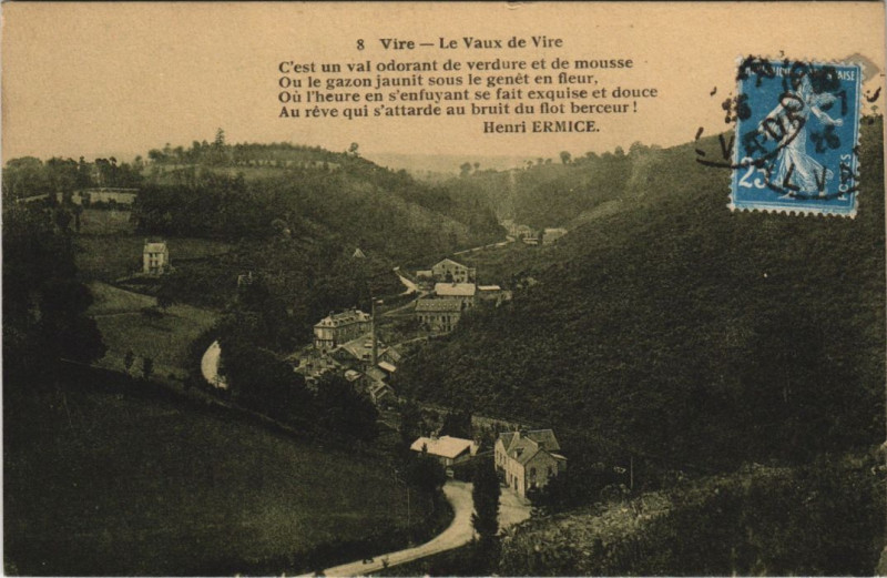 Carte postale ancienne Vire Le Vaux de Vire
