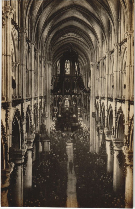 Carte postale ancienne Lisieux Cathedrale Saint-Pierre - Les Fetes des Deux Triduums à Lisieux